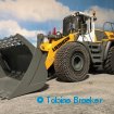 Premacon Radlader Liebherr L576 2plus2 mit Braeker-Lock Schnellwechsler + Reifenschutzkette | Quick coupler + tyre protection chain for RC wheel loader